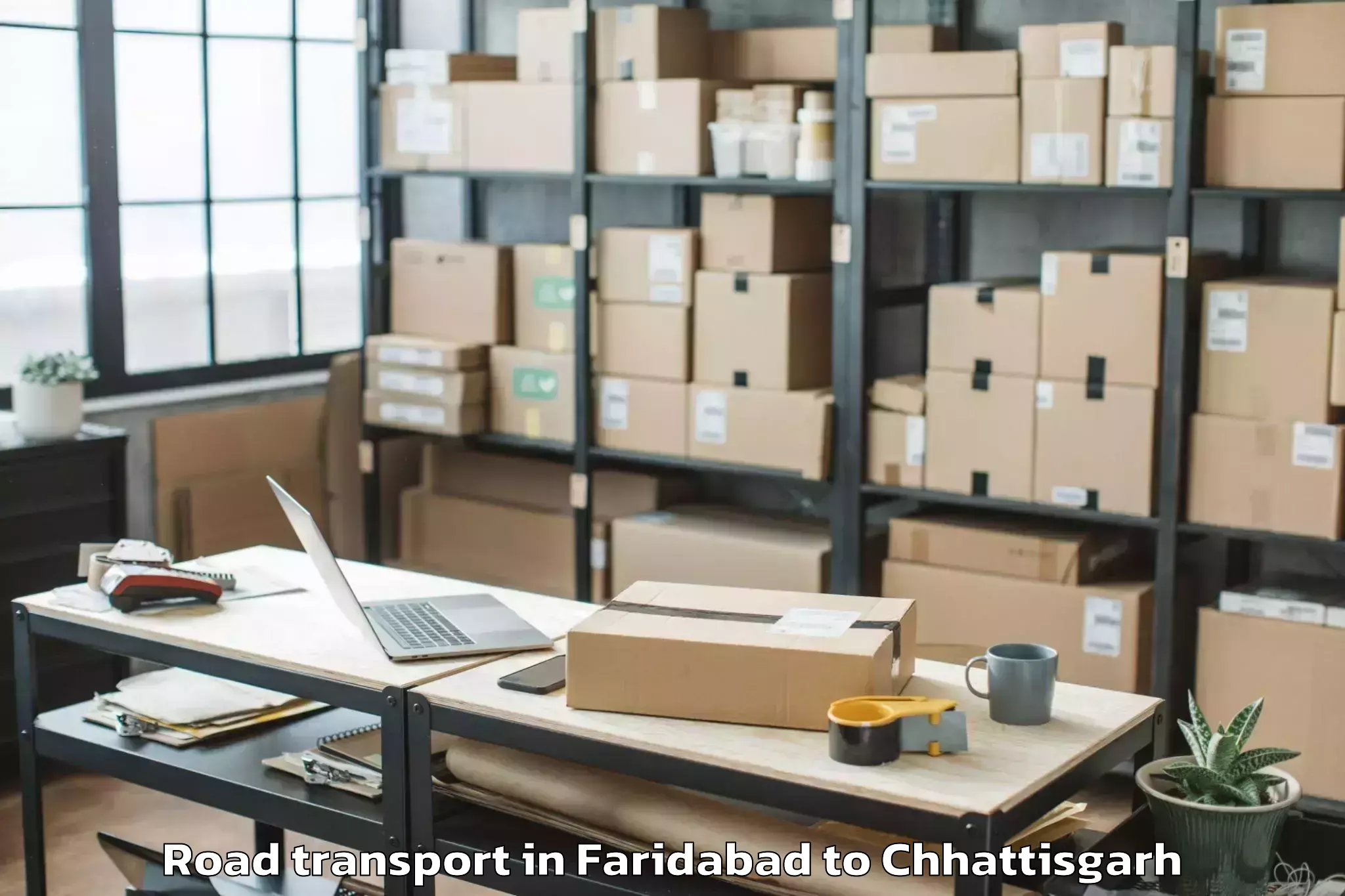 Top Faridabad to Bhopalpattnam Road Transport Available